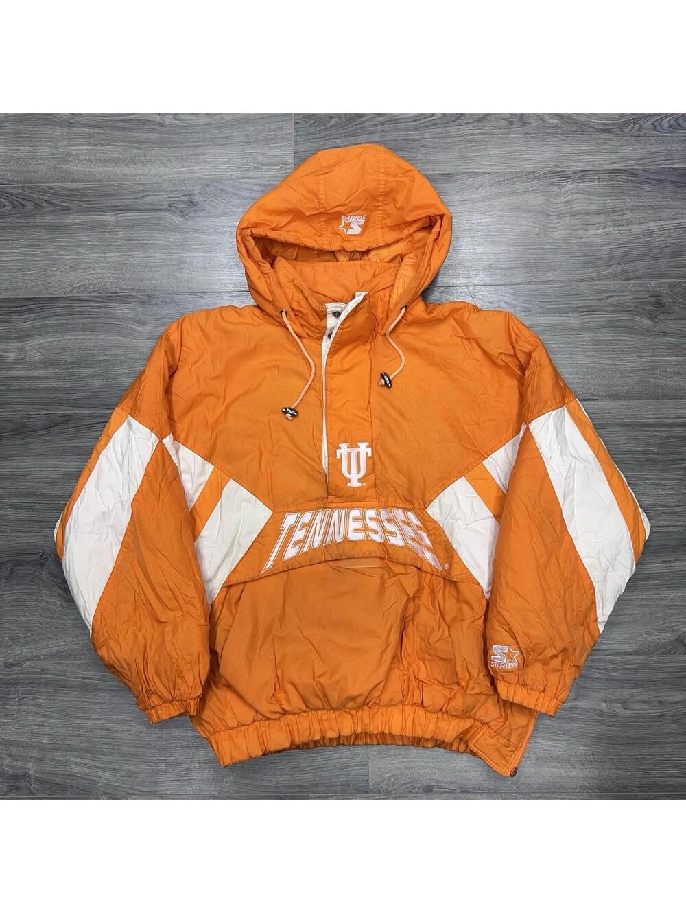 Vintage Starter Tennessee Volunteers University Puffer Jacket XL RARE Mens Zip
